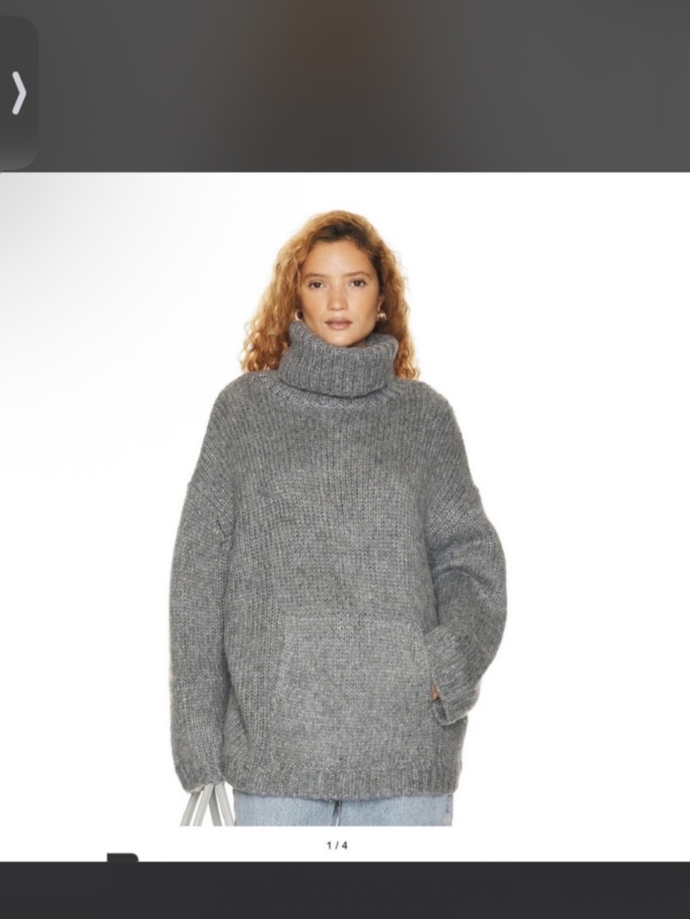 Helsa janin sweater in grey